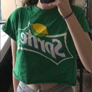 forever 21 x coca cola // sprite crop top